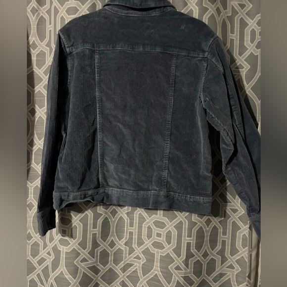 Blue Corduroy Buttoned Jacket - Picture 3 of 4